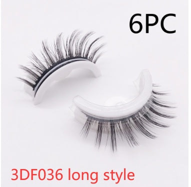 Reusable 3D Mink Lashes Natural False Eyelashes Self Adhesive - Opaline Glam Beauty
