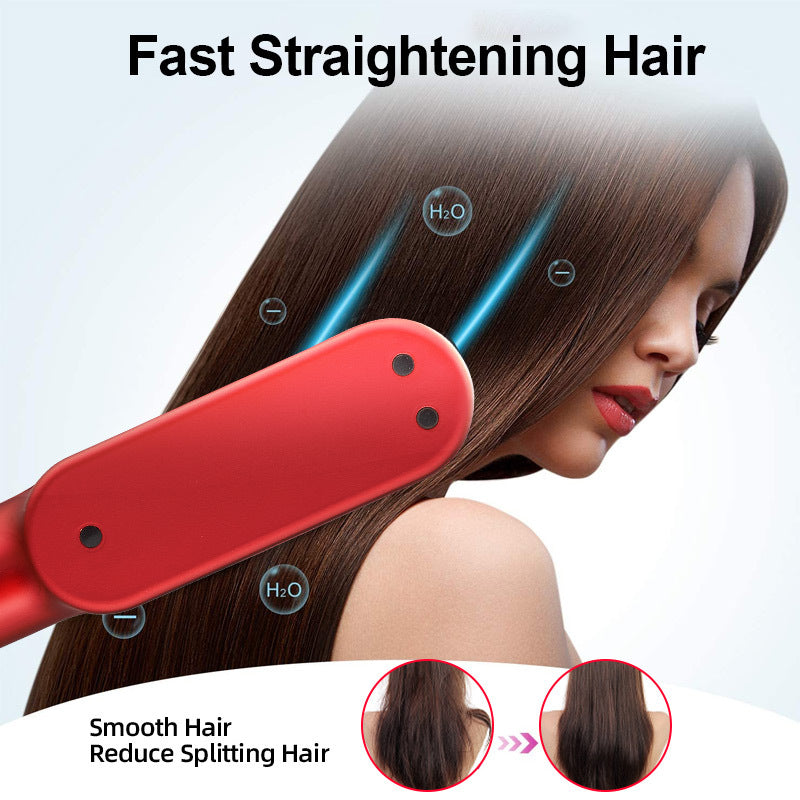 Wireless Hair Straightening Iron with USB Charging - Opaline Glam Beauty