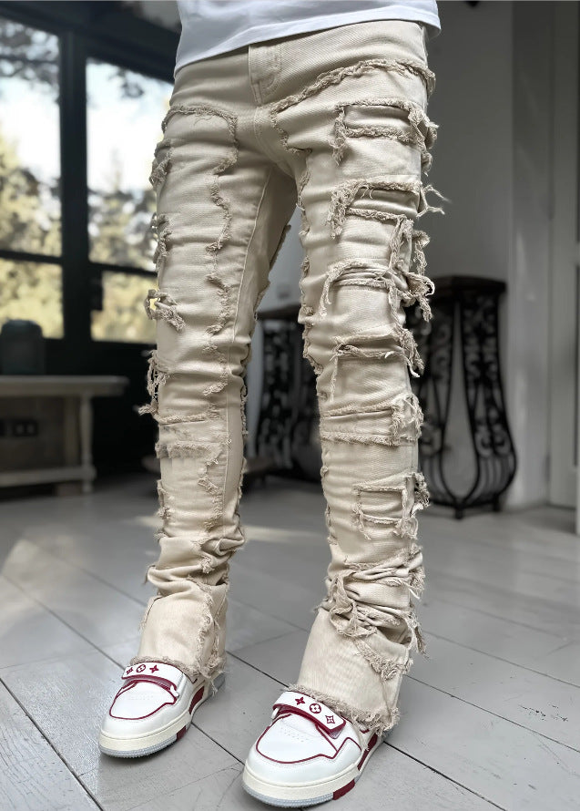 men’s stacked jeans