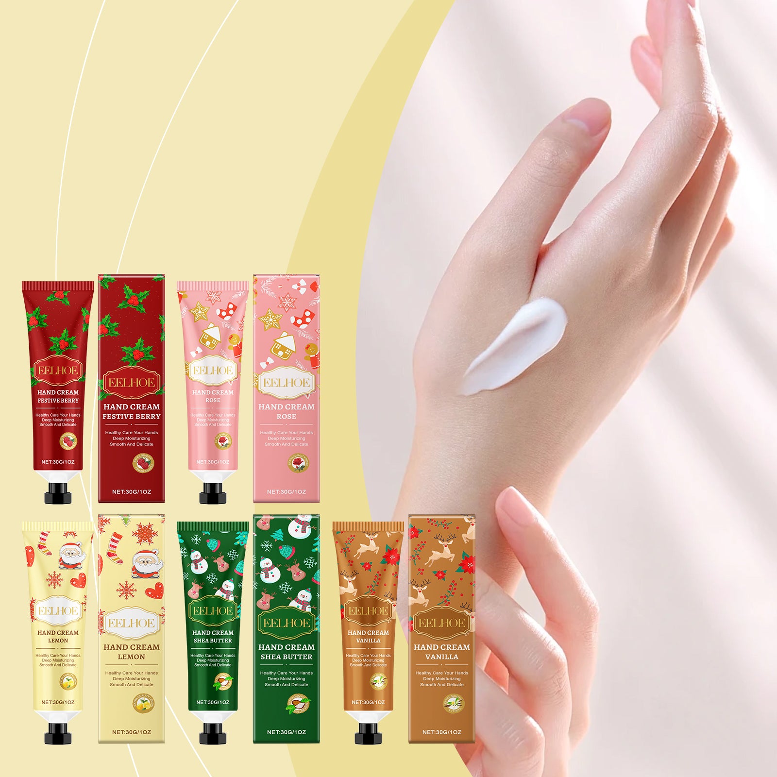 EELHOE Rose Moisturizing Hand & Foot Cream