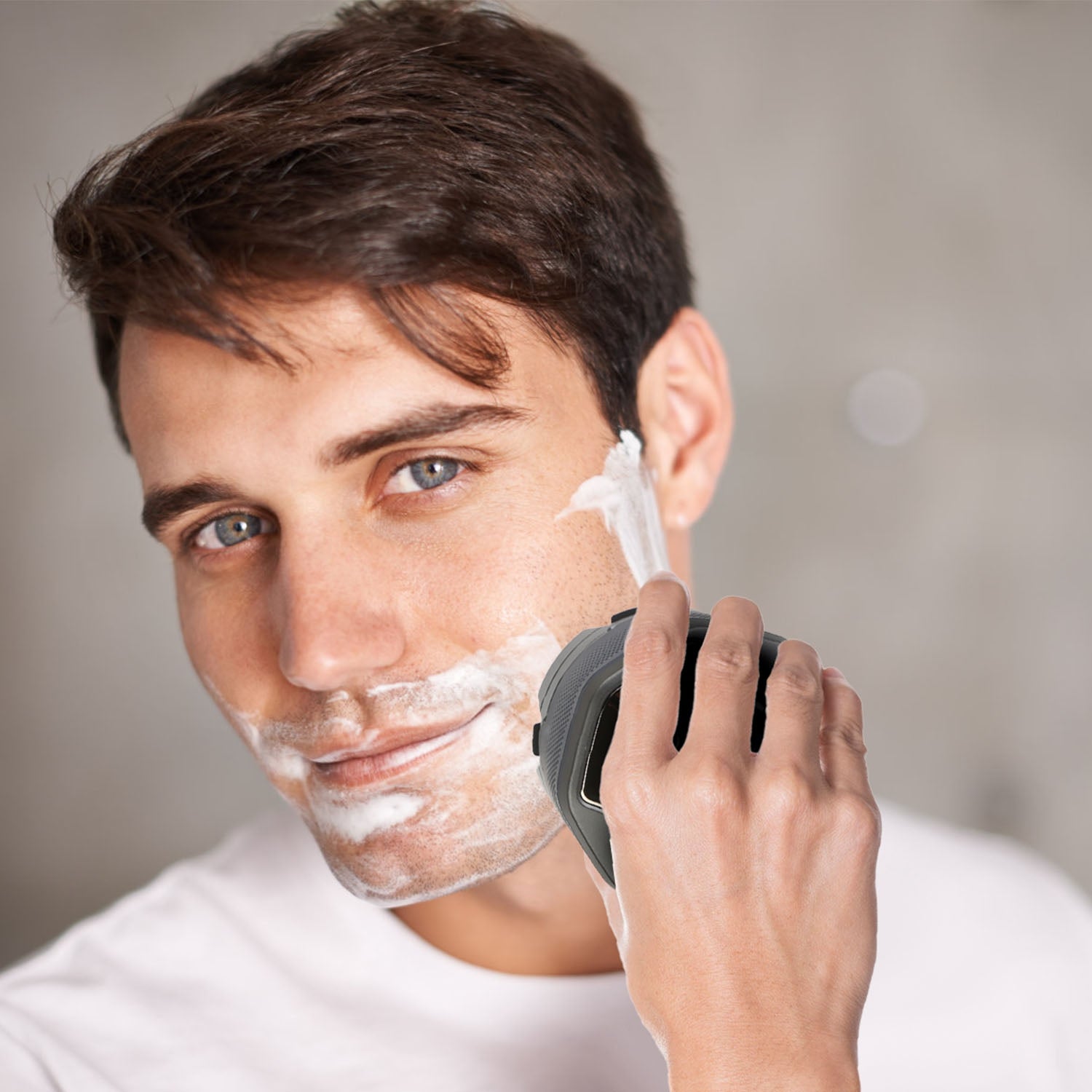 1Pc Cordless Electric Head Shaver For Men 6D Magnetic Floating Head Bald Man - Opaline Glam Beauty