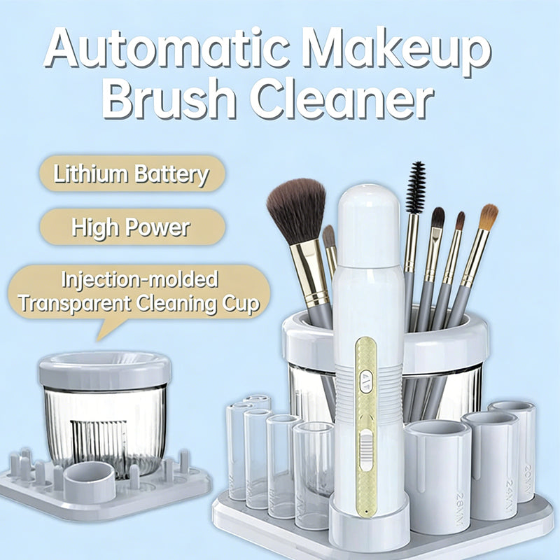 Electric Makeup Brush Scrubber,Multi Functional Automatic Cleaner,Quick Wash Quick Dry Makeup Brush Cleaner