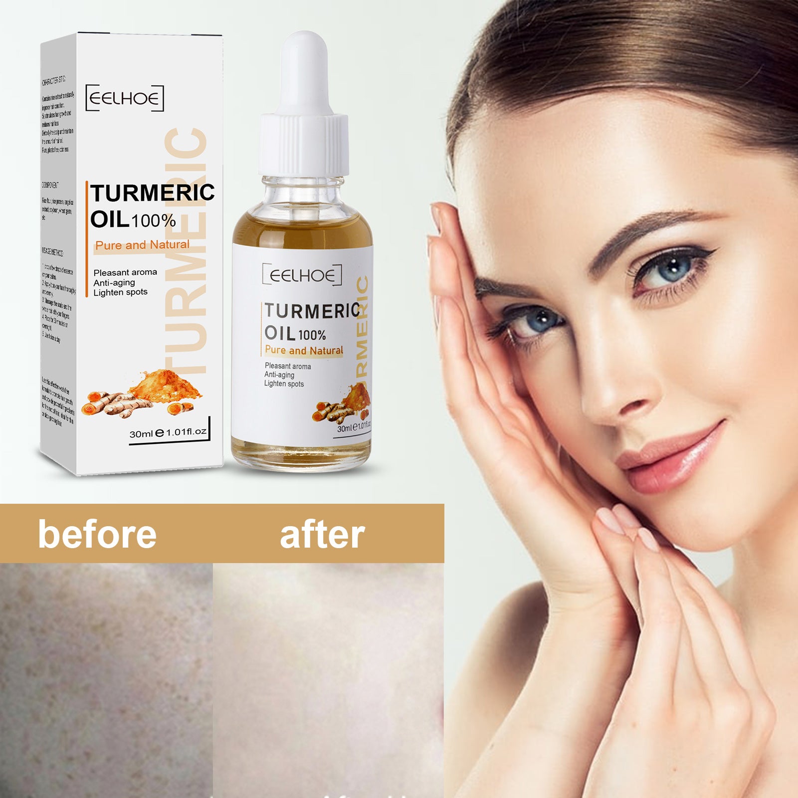 EELHOE Turmeric Dark Spot Correction Face Care - Opaline Glam Beauty