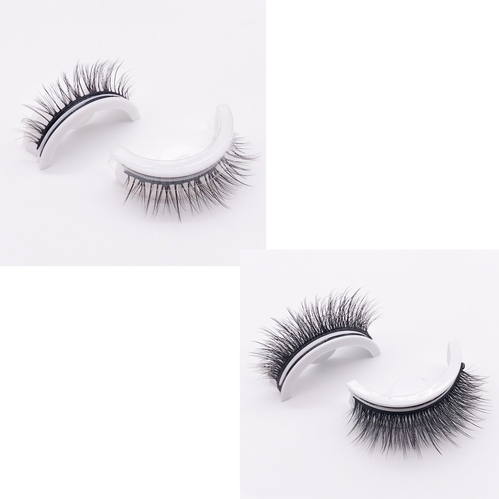 Reusable 3D Mink Lashes Natural False Eyelashes Self Adhesive - Opaline Glam Beauty