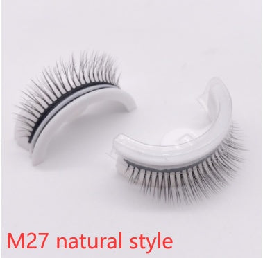 Reusable 3D Mink Lashes Natural False Eyelashes Self Adhesive - Opaline Glam Beauty
