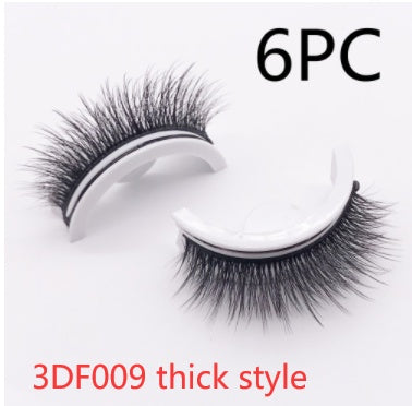 Reusable 3D Mink Lashes Natural False Eyelashes Self Adhesive - Opaline Glam Beauty