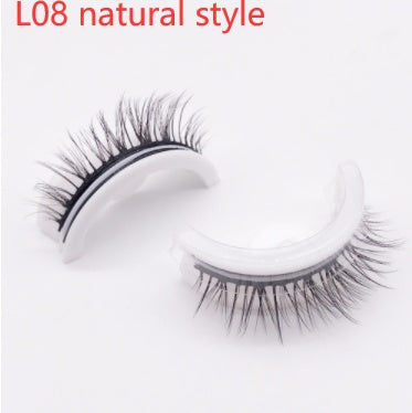 Reusable 3D Mink Lashes Natural False Eyelashes Self Adhesive - Opaline Glam Beauty