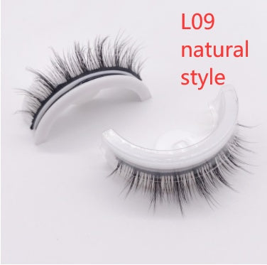 Reusable 3D Mink Lashes Natural False Eyelashes Self Adhesive - Opaline Glam Beauty