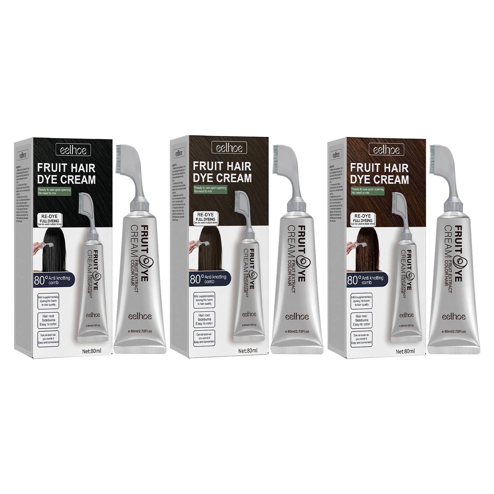Natural Gentle Long-lasting Easy To Color Hair Cream - Opaline Glam Beauty
