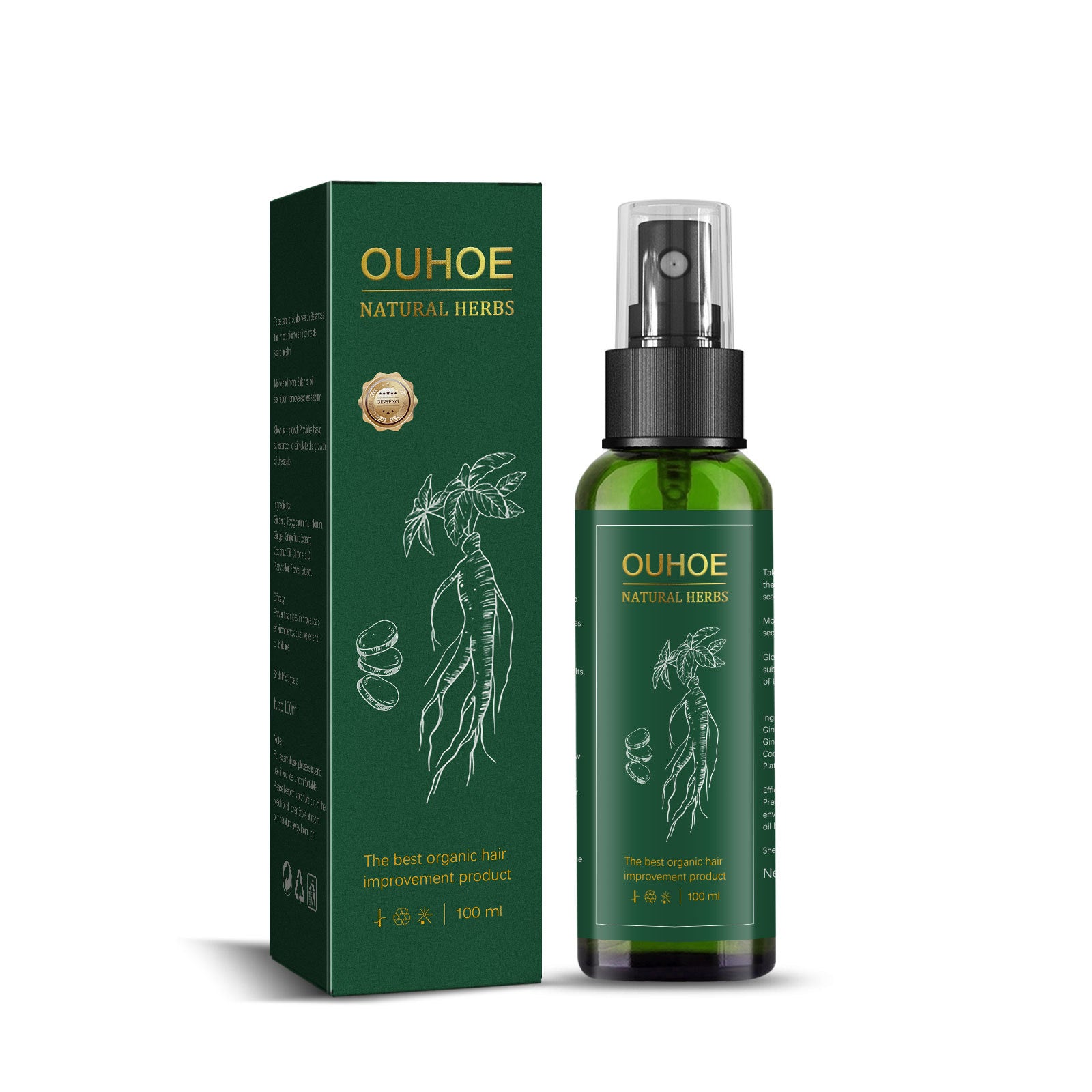 OUHOE Ginseng Hair Growth Lotion Ginseng Moisturizing Hair Care - Opaline Glam Beauty