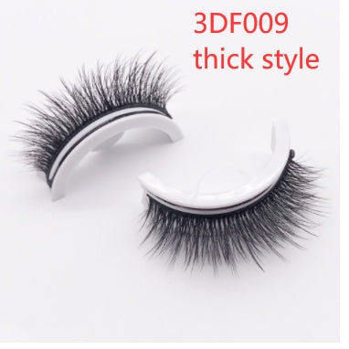 Reusable 3D Mink Lashes Natural False Eyelashes Self Adhesive - Opaline Glam Beauty