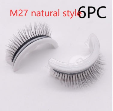 Reusable 3D Mink Lashes Natural False Eyelashes Self Adhesive - Opaline Glam Beauty