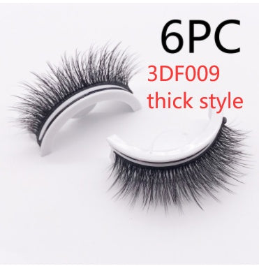 Reusable 3D Mink Lashes Natural False Eyelashes Self Adhesive - Opaline Glam Beauty