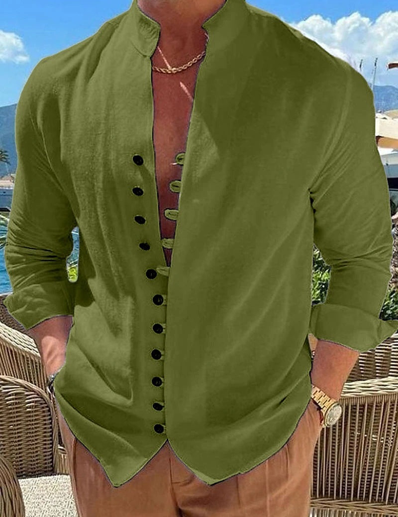 men’s retro long sleeve shirt