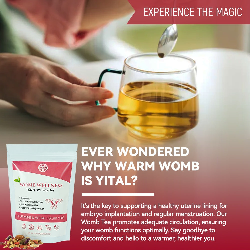 Chinaherbs Natural Womb Tea Female Period Menstrual Cramps Warmer Hormone Balance Glowing Beauty Care Packaged In Bag - Opaline Glam Beauty