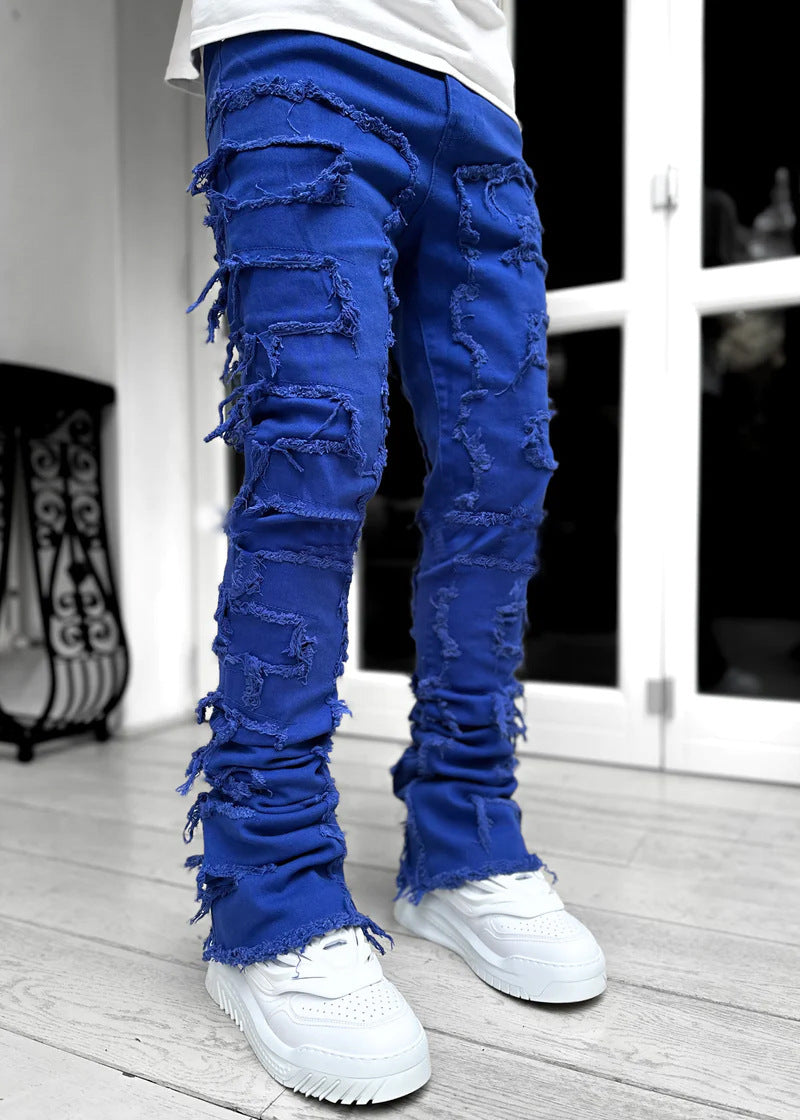 men’s stacked jeans