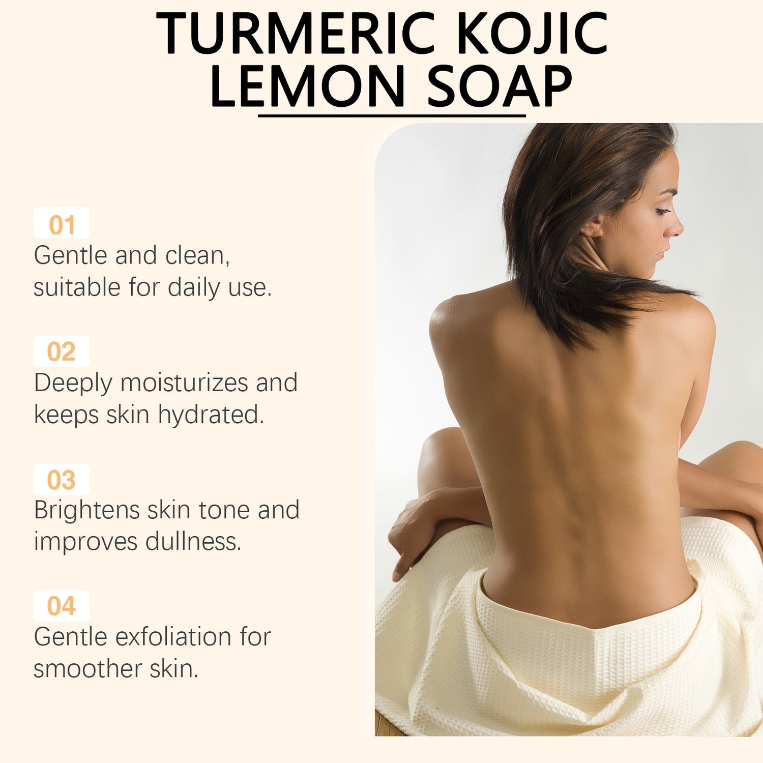 OceAura Lemon Turmeric Soap – Gentle Face &amp; Body Cleanser