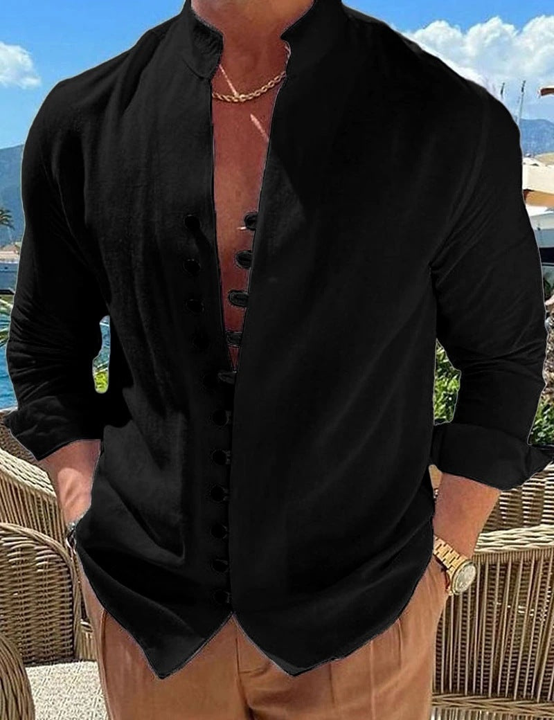 men’s retro long sleeve shirt
