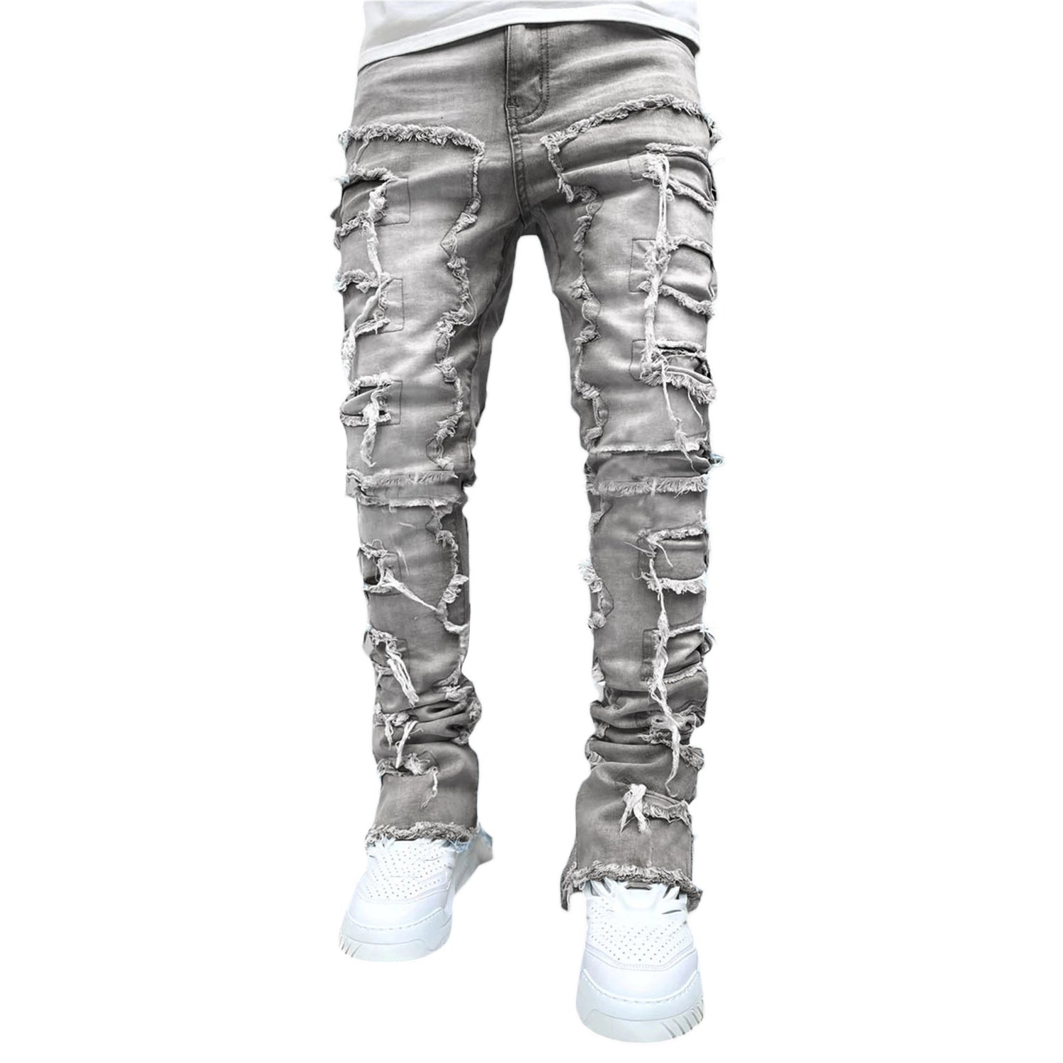 men’s stacked jeans