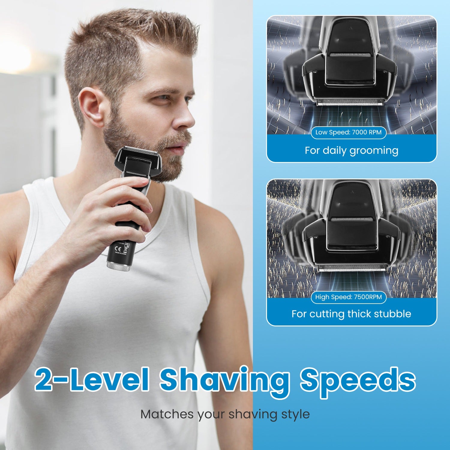 Electric Foil Face Shaver 5-Blade Electric Razor For Men