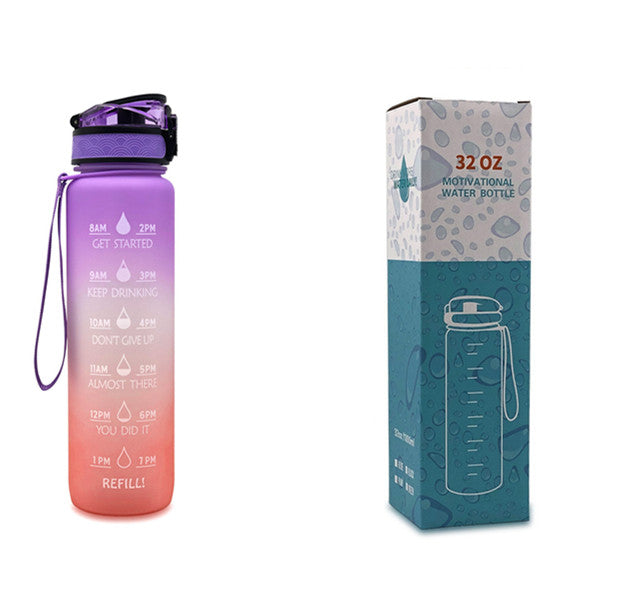 1L Tritan Water Bottle with Time Marker