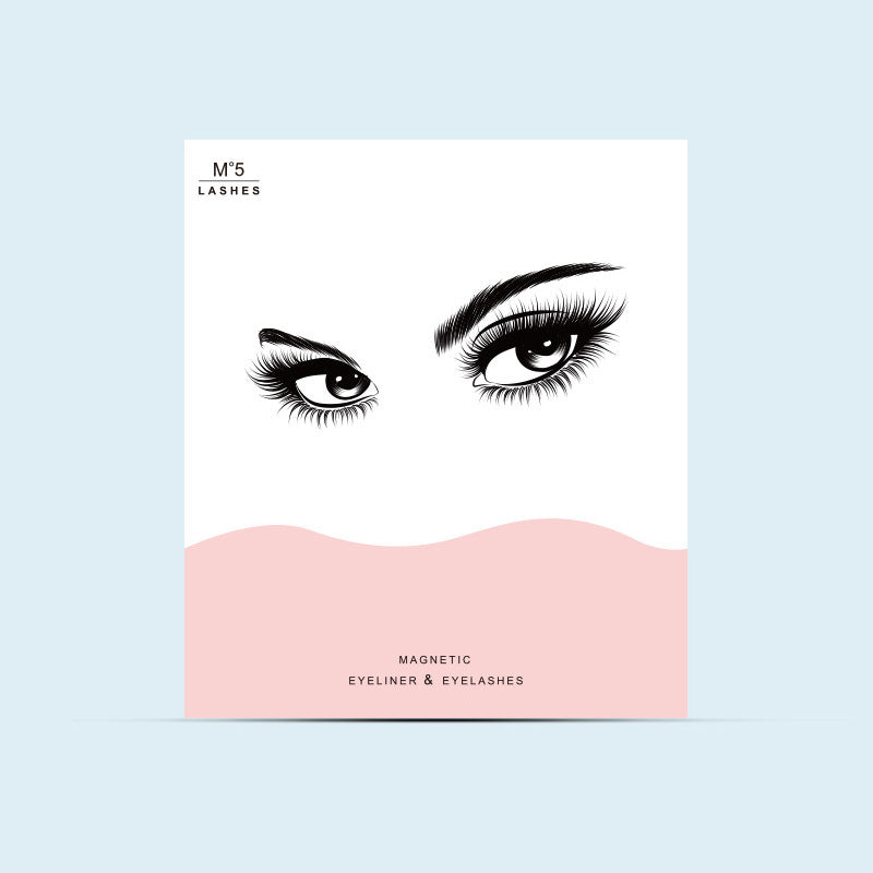 Natural Long Lasting Magnetic Liquid Eyeliner &amp; Magnetic False Eyelashes &amp; Tweezer Set Make up Set