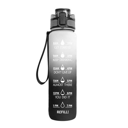 1L Tritan Water Bottle with Time Marker