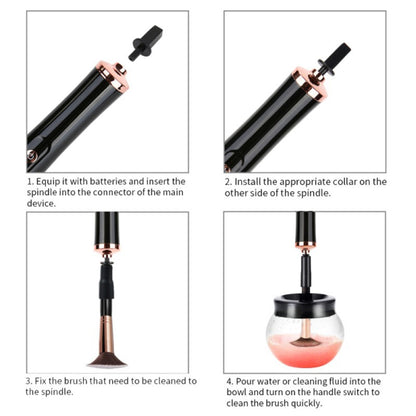 Electric Scrubber Makeup Brush Tool Automatic Cleaner - Opaline Glam Beauty