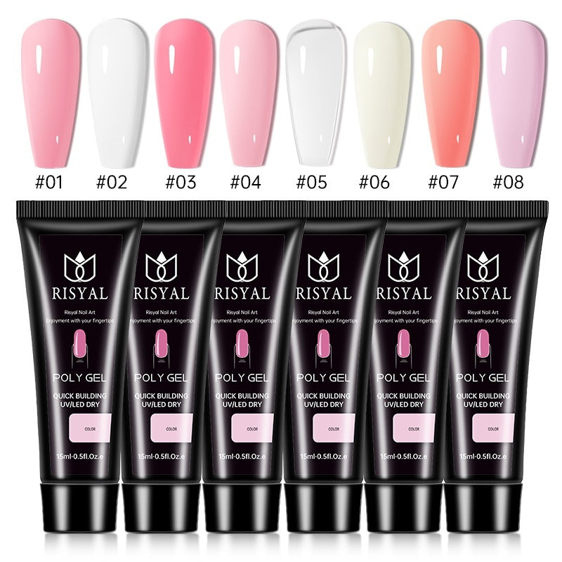 UV Polish Full Set Of Crystal Extended Glue Paper-free