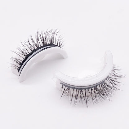 Reusable 3D Mink Lashes Natural False Eyelashes Self Adhesive