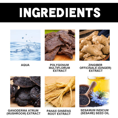 EELHOE Black Hair Shampoo Polygonum Multiflorum Essence Moisturizing