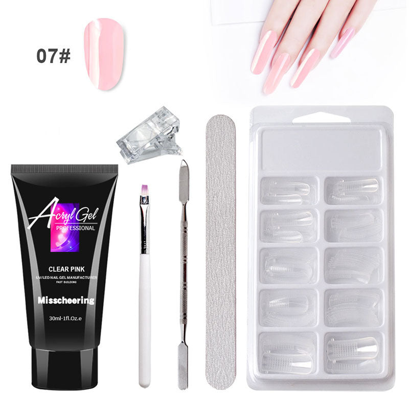 Quick Crystal Gel Nail Extension Set – Painless &amp; Easy - Opaline Glam Beauty