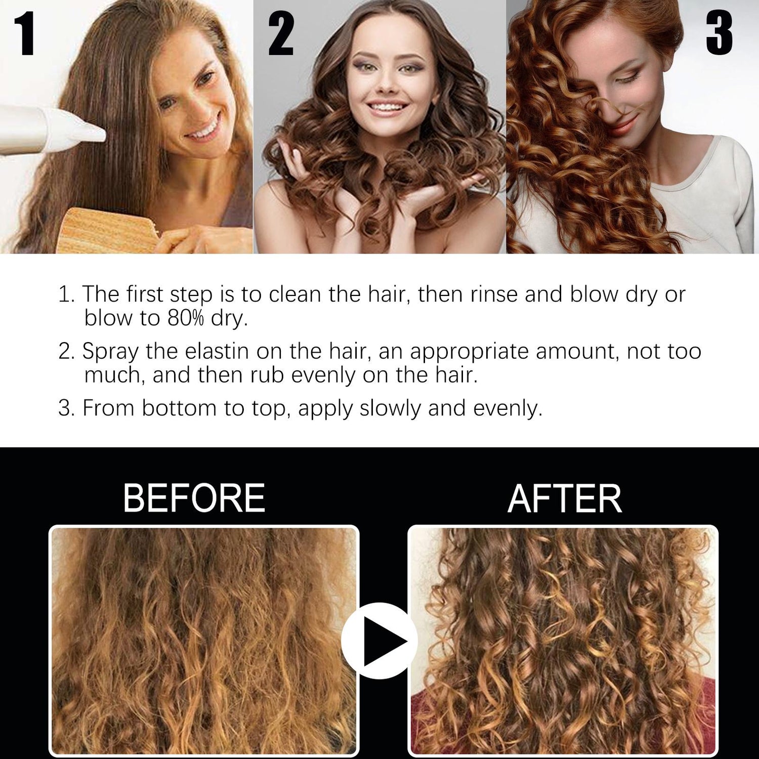 Hair Styling &amp; Moisturizing Spray with Niacinamide &amp; Plant Extracts