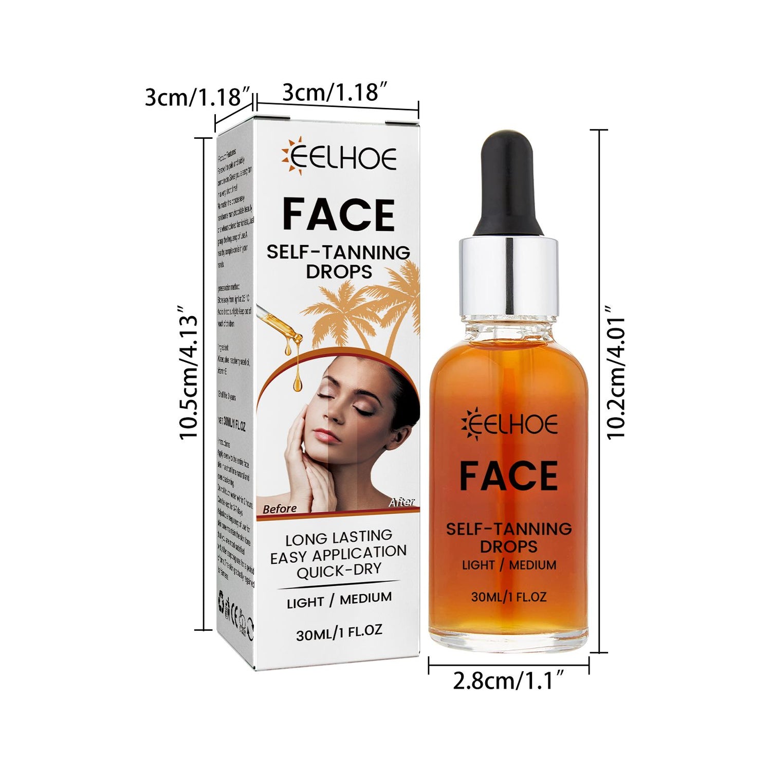 EELHOE Facial Tanning Essence For Achieving A Natural And Stylish Wheat Color