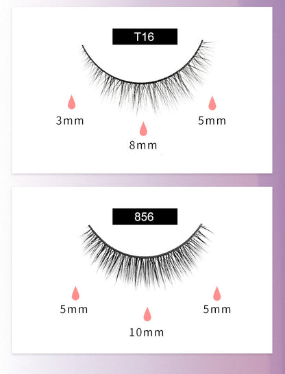 Reusable Magnetic Self-Adhesive Eyelashes No Eyeliner