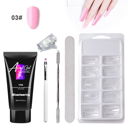 Quick Crystal Gel Nail Extension Set – Painless &amp; Easy - Opaline Glam Beauty