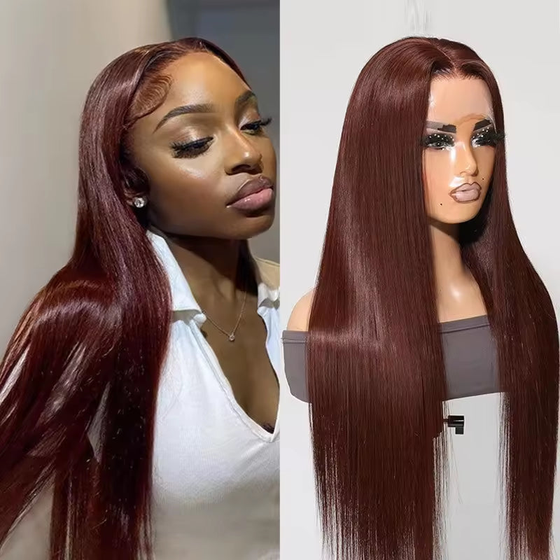 13x4 HD Lace Front Wig, Human Hair, Natural Brazilian Brown Wig, Women&