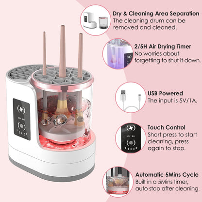 4-in-1 Electric Makeup Brush Cleaner &amp; UV Dryer