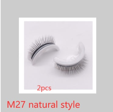Reusable 3D Mink Lashes Natural False Eyelashes Self Adhesive