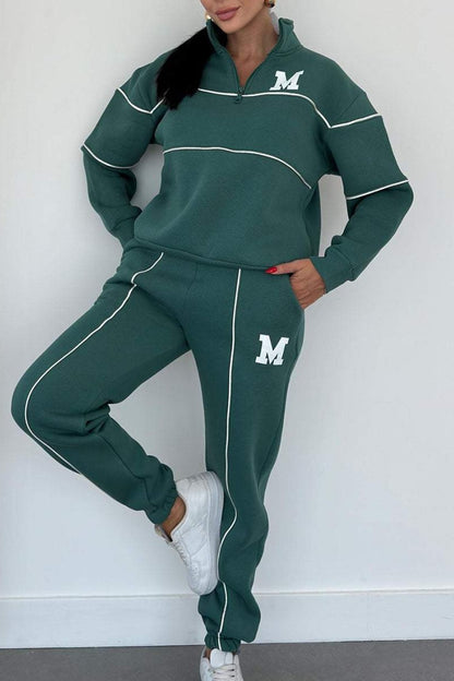 Womens 2 Piece Outfits Lounge Hoodless Pullover Sweatshirt Sweatsuit Sets Sweatshirt Baggy