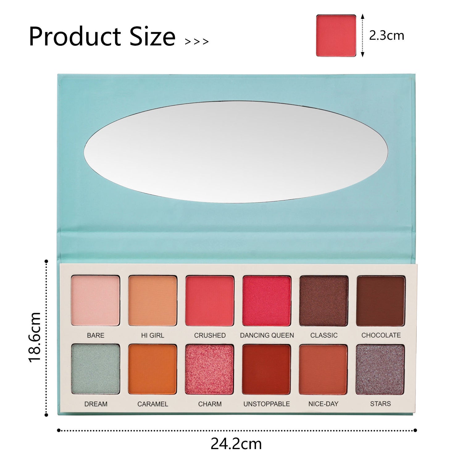 Las Chicas 12-Color Eyeshadow Palette