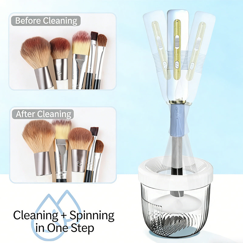 Electric Makeup Brush Scrubber,Multi Functional Automatic Cleaner,Quick Wash Quick Dry Makeup Brush Cleaner