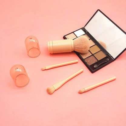 4-in-1 Portable Beauty Makeup Brush Set