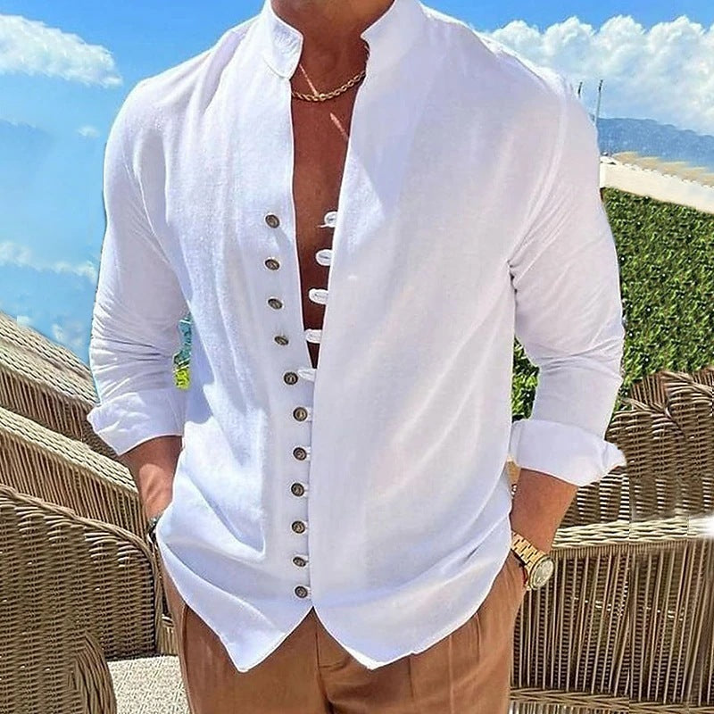 men’s retro long sleeve shirt
