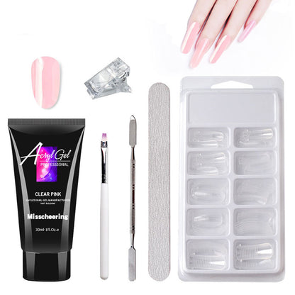 Quick Crystal Gel Nail Extension Set – Painless &amp; Easy - Opaline Glam Beauty