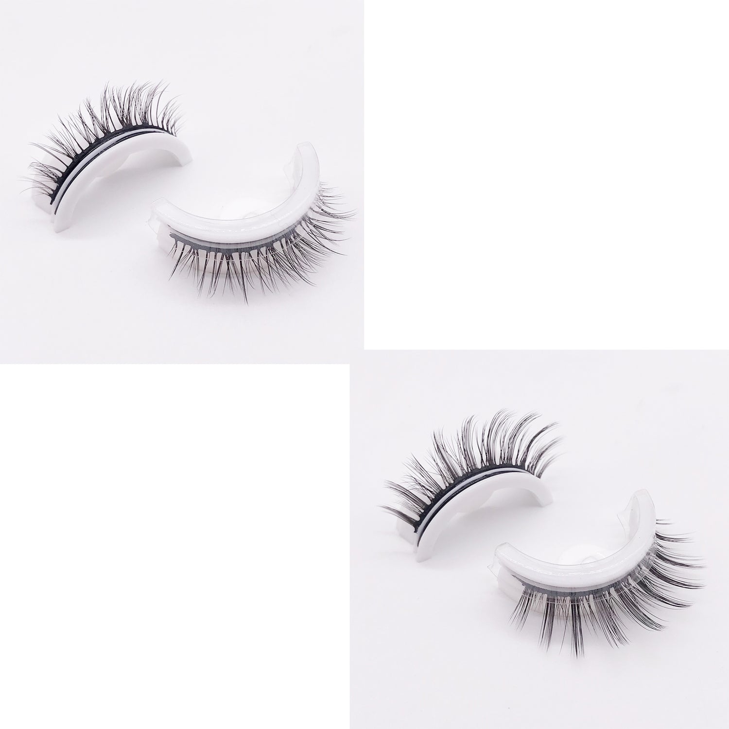 Reusable 3D Mink Lashes Natural False Eyelashes Self Adhesive