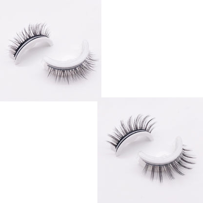 Reusable 3D Mink Lashes Natural False Eyelashes Self Adhesive