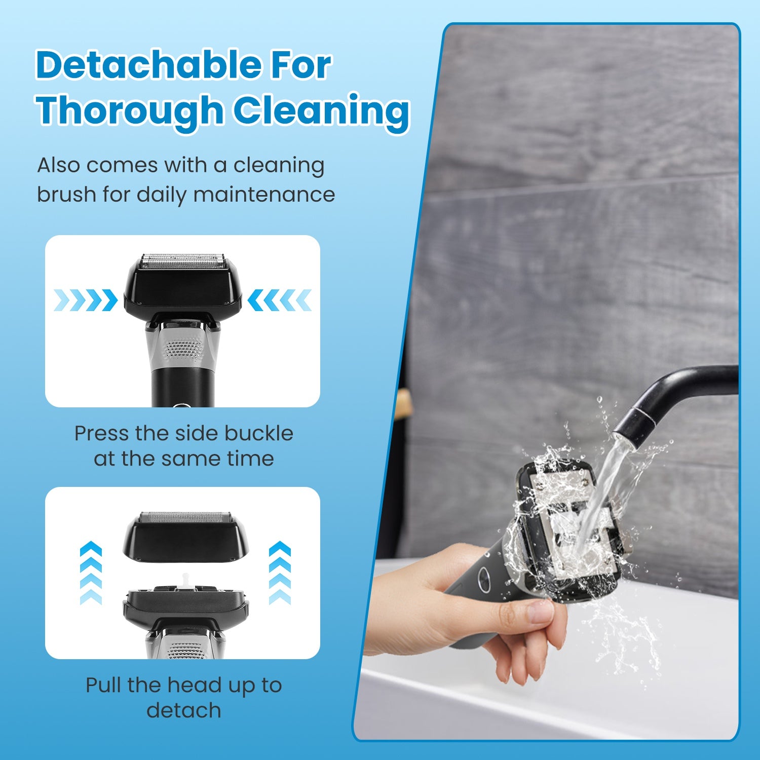 Electric Foil Face Shaver 5-Blade Electric Razor For Men