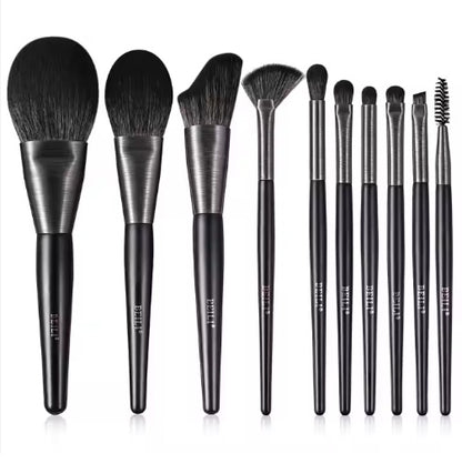 BEILI 10-Piece Wood Handle Makeup Brush Set