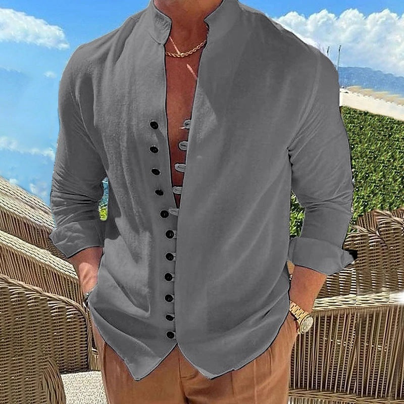 men’s retro long sleeve shirt